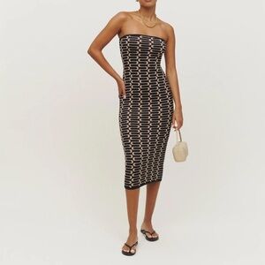 Reformation strapless dress